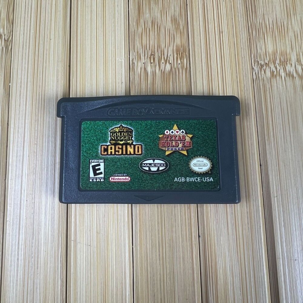 Golden Nugget Casino Texas Hold 'Em Poker Game Boy Advance Game Only Tested
